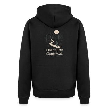 Solo Camping Introverti Campeur Calme - Veste à capuche bio Premium Unisexe - noir - Dos - Nico (187cm)