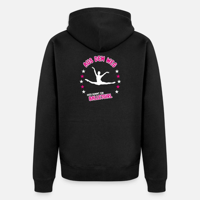 Ballet Ballet Ballet Danseuse Ballerine - Veste à capuche bio Premium Unisexe - noir