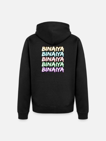 Gift for Binaiya - Unisex Premium Organic Zip Hoodie - black