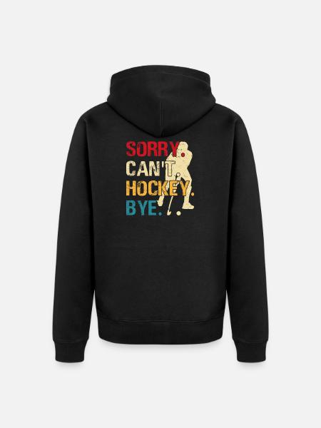 Hockey Eishockey Eishockeyspieler Geschenk - Unisex Premium Organic Zip Hoodie - black