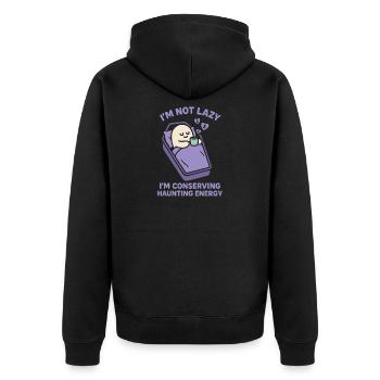Creepy Sweet Pastel Goth Kawaii Halloween Cute - Unisex Premium Organic Zip Hoodie - black - Back - Nico (187cm)