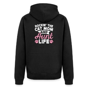 Tante Cadeau Meilleure Tante Du Monde - Veste à capuche bio Premium Unisexe - noir - Dos - Nico (187cm)