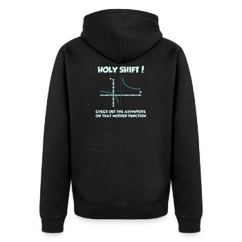 Math Math Math Teacher Mathematician - Unisex Premium Organic Zip Hoodie - black - Back - Nico (187cm)