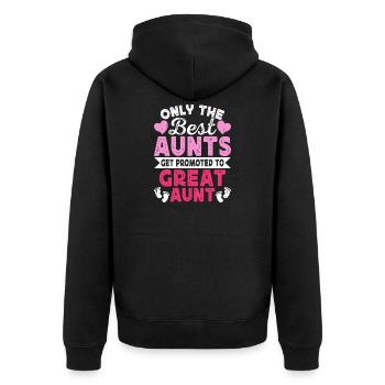 Tante Cadeau Meilleure Tante Du Monde - Veste à capuche bio Premium Unisexe - noir - Dos - Nico (187cm)