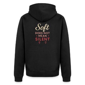 Groovy Pride Retro Égalité Queer Histoire - Veste à capuche bio Premium Unisexe - noir - Dos - Nico (187cm)