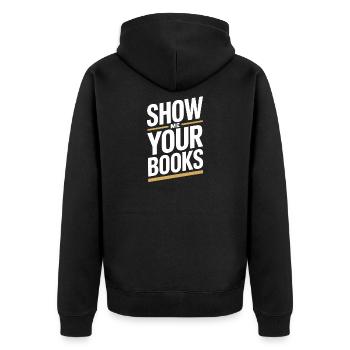 Montrez-moi vos livres Leseratte Buch Lesen Bücher - Veste à capuche bio Premium Unisexe - noir - Dos - Nico (187cm)