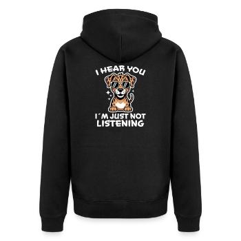 Catahoula Chien Léopard Drôle Catahoula Cadeau - Veste à capuche bio Premium Unisexe - noir - Dos - Nico (187cm)