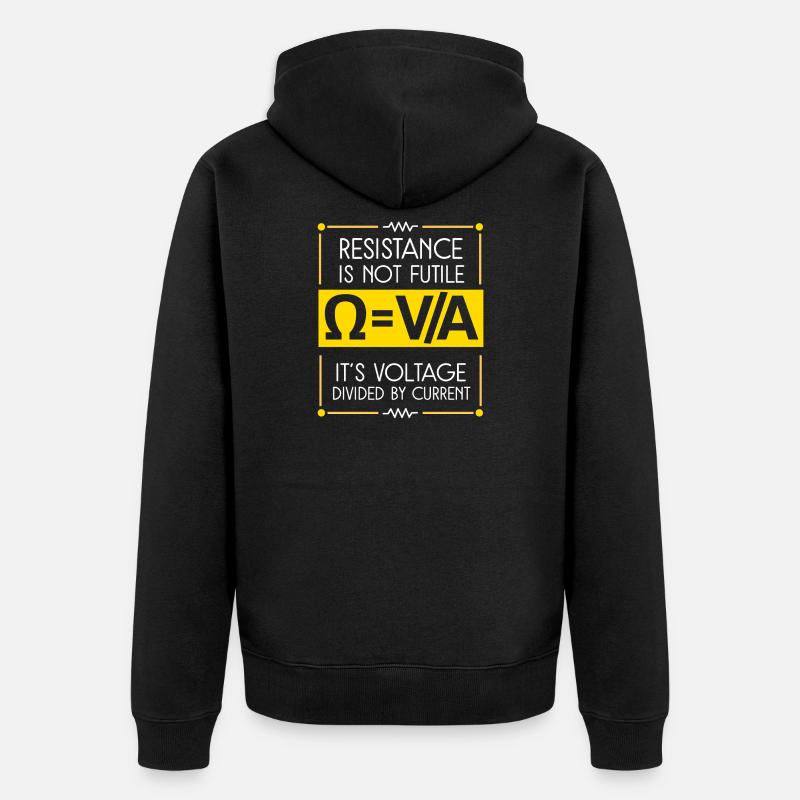 Physik Phyiker Physikstudent Physiklehrer - Unisex Premium Bio Zip Hoodie - Schwarz
