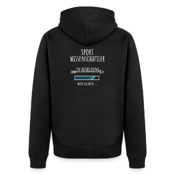 Études en sciences du sport Profession Éducation - Veste à capuche bio Premium Unisexe - noir - Dos - Nico (187cm)