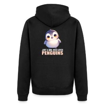Pingouins Pingouin - Veste à capuche bio Premium Unisexe - noir - Dos - Nico (187cm)