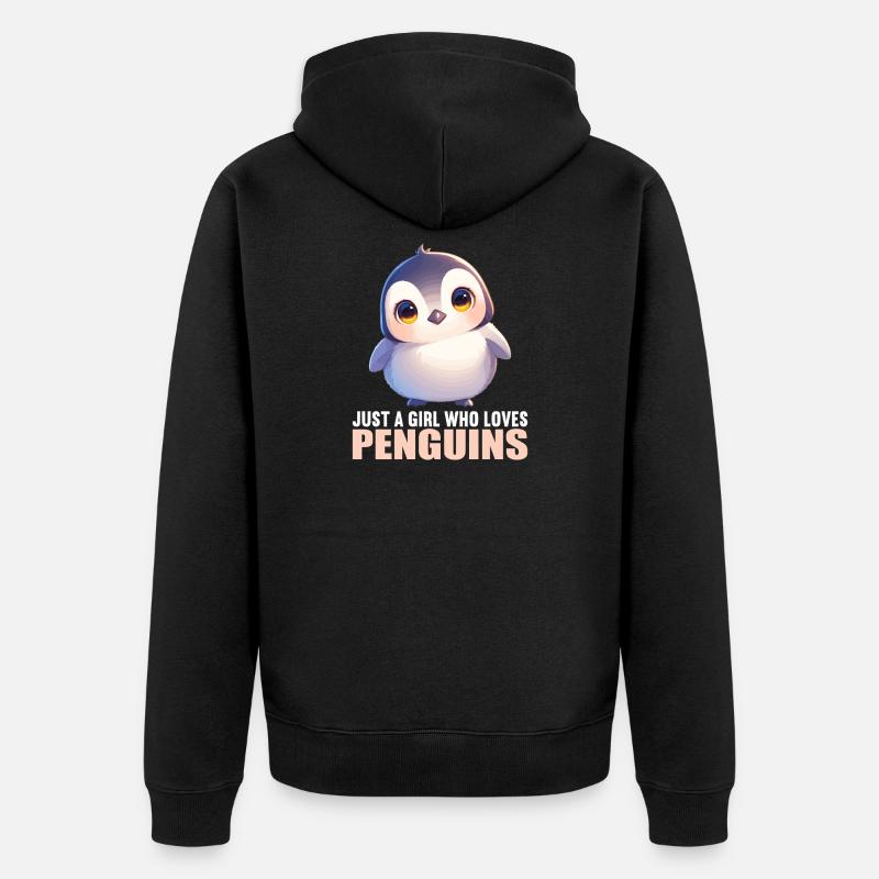 Pingouins Pingouin - Veste à capuche bio Premium Unisexe - noir