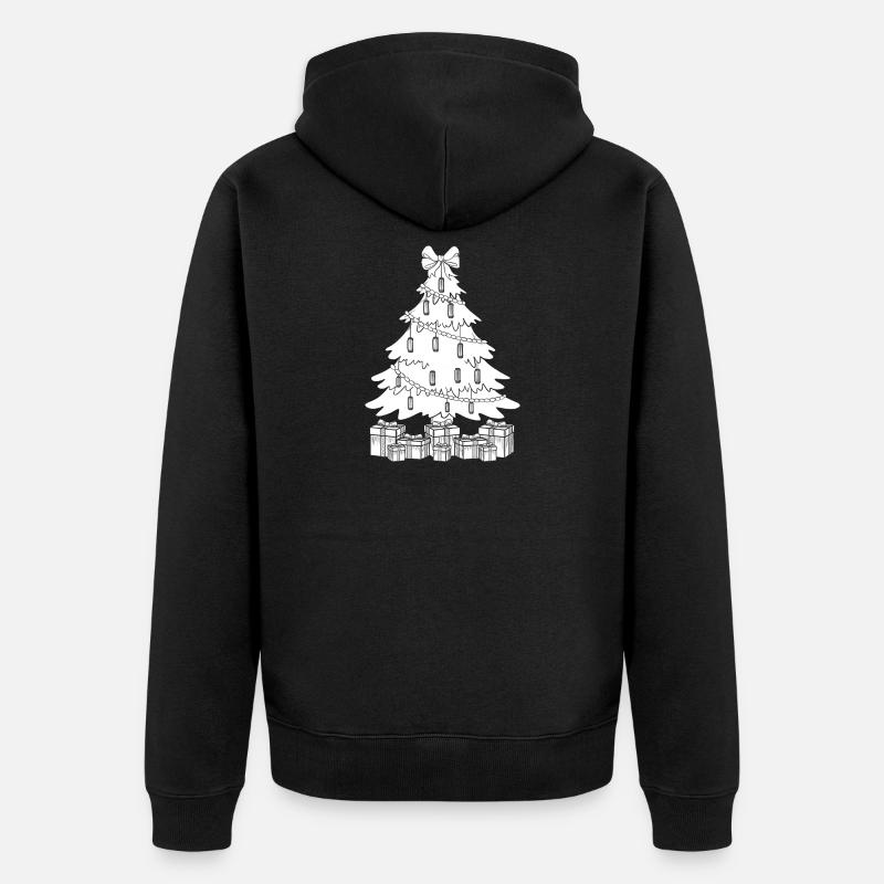 Harmonica Musican Sapin de Noël Harmonica - Veste à capuche bio Premium Unisexe - noir