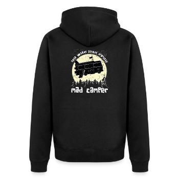 Camping - Veste à capuche bio Premium Unisexe - noir - Dos - Nico (187cm)
