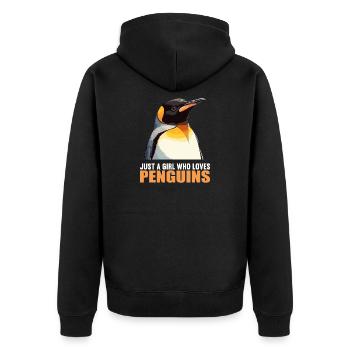 Pingouins Pingouin - Veste à capuche bio Premium Unisexe - noir - Dos - Nico (187cm)