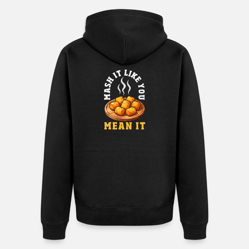 Taters Over Haters Potato - Veste à capuche bio Premium Unisexe - noir