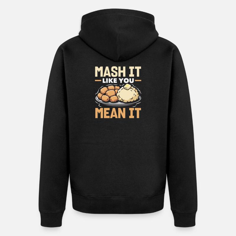 Taters Over Haters Potato - Veste à capuche bio Premium Unisexe - noir