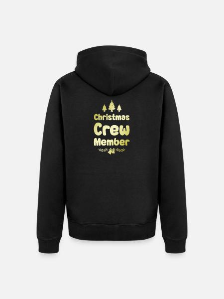 Weihnachten Crew Christmas - Unisex Premium Bio Zip Hoodie - Schwarz