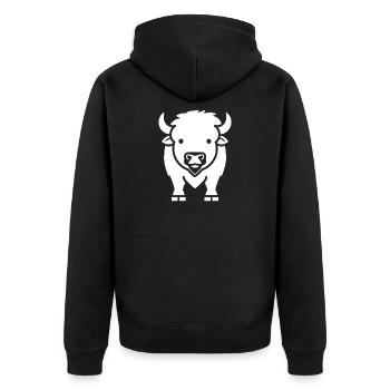 Bison - Veste à capuche bio Premium Unisexe - noir - Dos - Nico (187cm)