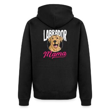 Astuces du Labrador - Veste à capuche bio Premium Unisexe - noir - Dos - Nico (187cm)