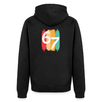 Six Seven Kids Meme 6 7 - Veste à capuche bio Premium Unisexe - noir - Dos - Nico (187cm)