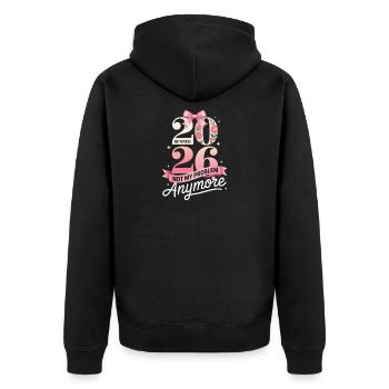 Retraité 2026 n’est plus mon problème - Veste à capuche bio Premium Unisexe - noir - Dos - Nico (187cm)