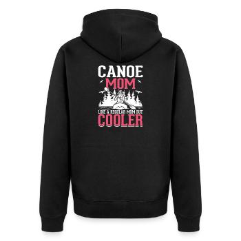 Kayak Kayaker Gifts Water Sports Outfits - Unisex Premium Organic Zip Hoodie - black - Back - Nico (187cm)