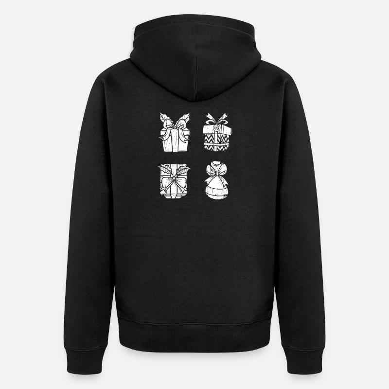 Noël du Père Noël - Veste à capuche bio Premium Unisexe - noir