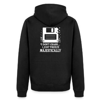 Gel majestueux - Veste à capuche bio Premium Unisexe - noir - Dos - Nico (187cm)