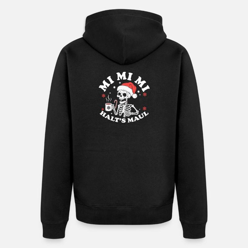 Noël Noël au vin chaud - Veste à capuche bio Premium Unisexe - noir