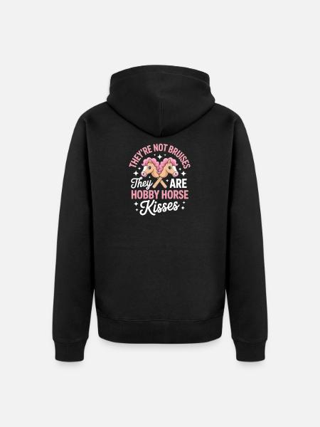 Hobby Horsing Steckenpferd - Unisex Premium Bio Zip Hoodie - Schwarz