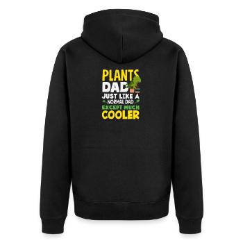 Garten- Und Pflanzenliebhaber Geschenke - Unisex Premium Bio Zip Hoodie - Schwarz - Hinten - Nico (187cm)