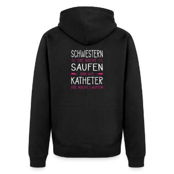 Infirmière Cadeaux Infirmière Infirmière Drôle - Veste à capuche bio Premium Unisexe - noir - Dos - Nico (187cm)