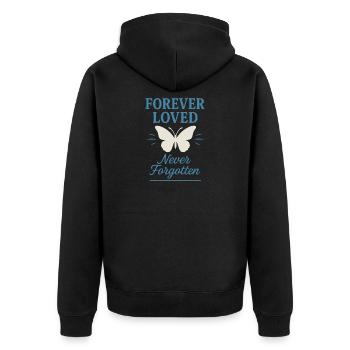 Suicide Loss Marche de souvenir Suicide - Veste à capuche bio Premium Unisexe - noir - Dos - Nico (187cm)