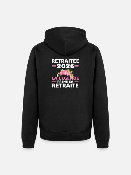 Retired in 2026 The legend retires - Unisex Premium Organic Zip Hoodie - black