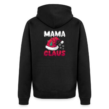 Noël Maman Noël - Veste à capuche bio Premium Unisexe - noir - Dos - Nico (187cm)