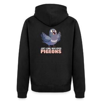 Pigeons Pigeon - Veste à capuche bio Premium Unisexe - noir - Dos - Nico (187cm)