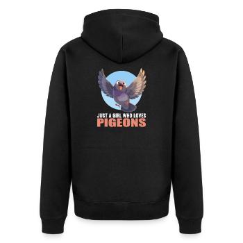 Pigeons Pigeon - Veste à capuche bio Premium Unisexe - noir - Dos - Nico (187cm)