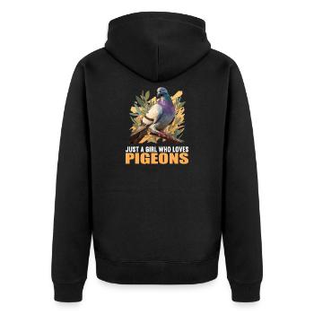 Pigeons Pigeon - Veste à capuche bio Premium Unisexe - noir - Dos - Nico (187cm)