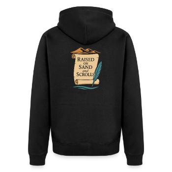 L’archéologie pharaonienne dans l’Égypte ancienne - Veste à capuche bio Premium Unisexe - noir - Dos - Nico (187cm)