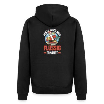 Archery Archery Archery - Unisex Premium Organic Zip Hoodie - black - Back - Nico (187cm)