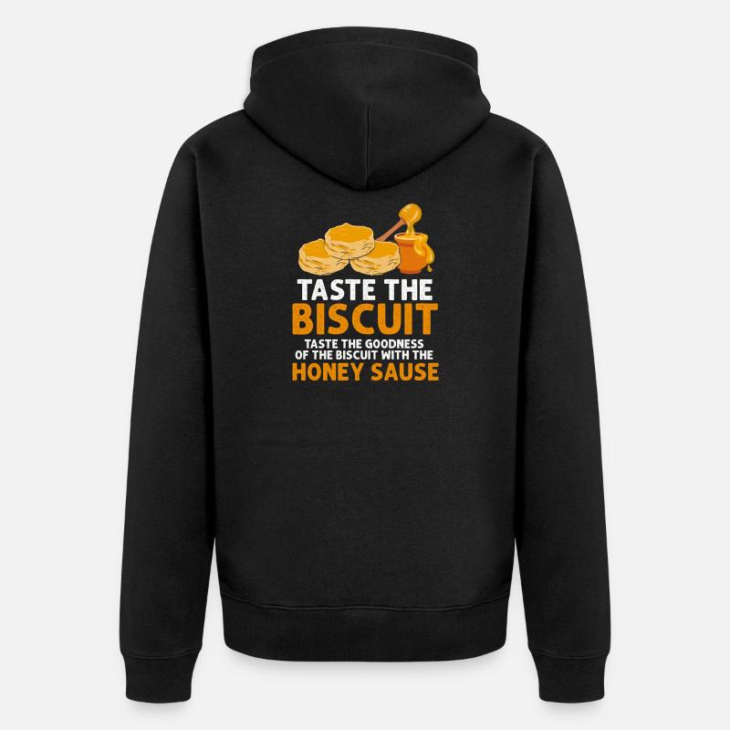 Biscuit Honey Sizzle Tee - Veste à capuche bio Premium Unisexe - noir