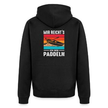 Kayakiste offre des tenues de kayak pour les sports nautiques - Veste à capuche bio Premium Unisexe - noir - Dos - Nico (187cm)