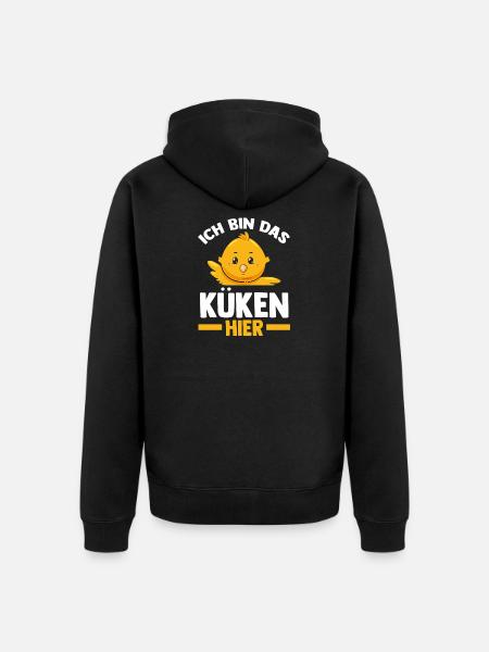 Chickens Farmer Farmer Farm Chicks - Unisex Premium Organic Zip Hoodie - black