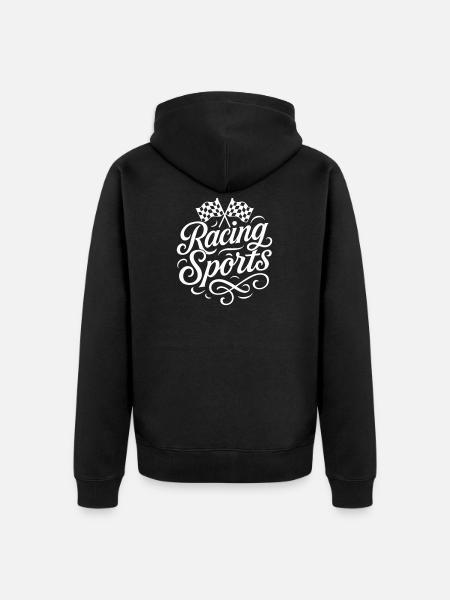 Racing Sport Motorsport - Unisex Premium Organic Zip Hoodie - black