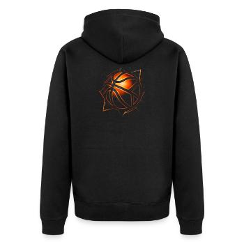 Basketball Basketball Player Gift Idea Baller Bball - Unisex Premium Organic Zip Hoodie - black - Back - Nico (187cm)