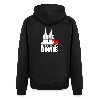 Cologne Home Is Where The Dom Is Cologne Carnival Cologne - Unisex Premium Organic Zip Hoodie - black - Back - Nico (187cm)