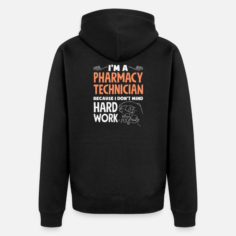 Apotheker Pharmazeutisch-technischer - Unisex Premium Bio Zip Hoodie - Schwarz