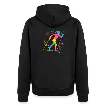 Ski de fond Ski de fond - Veste à capuche bio Premium Unisexe - noir - Dos - Nico (187cm)