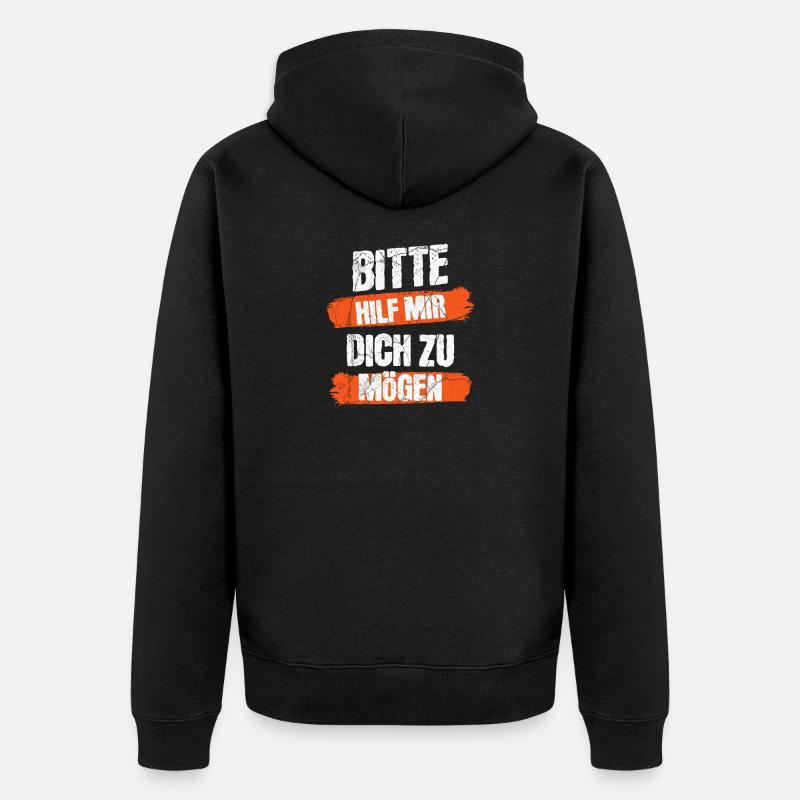 Aide-moi comme toi - Veste à capuche bio Premium Unisexe - noir