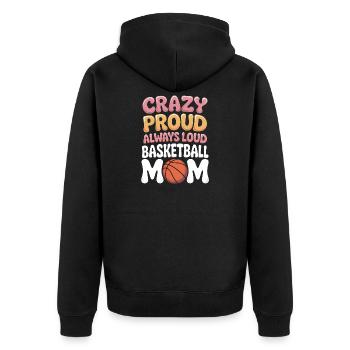 Cadeau de basket drôle de maman en disant le basket - Veste à capuche bio Premium Unisexe - noir - Dos - Nico (187cm)
